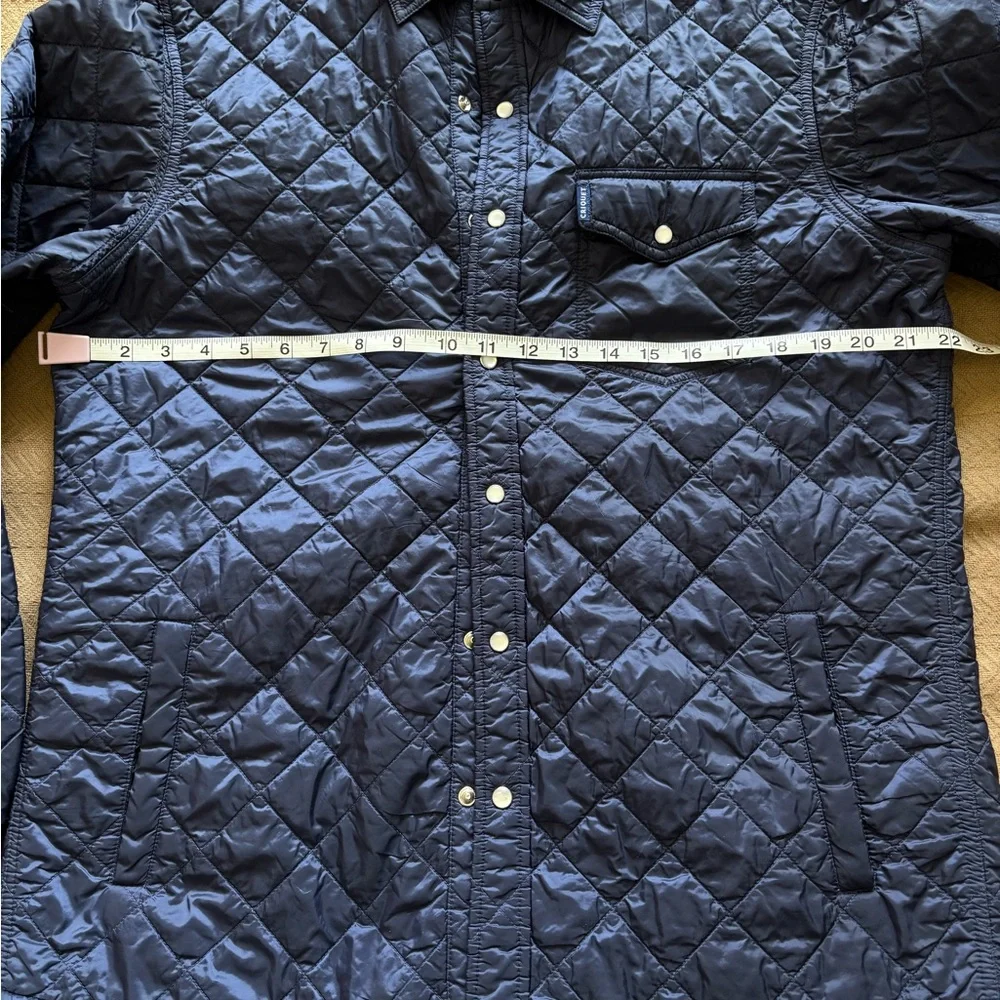 Criquet Men's Quilted Shirt Jacket - Deep Blue - Picture 6 of 10